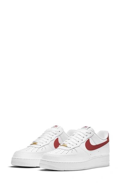 Shop Nike Air Force 1 '07 Sneaker In White/ Team Red-white
