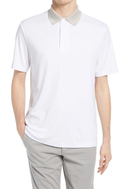 Shop Theory Kayser Regular Fit Short Sleeve Polo In White