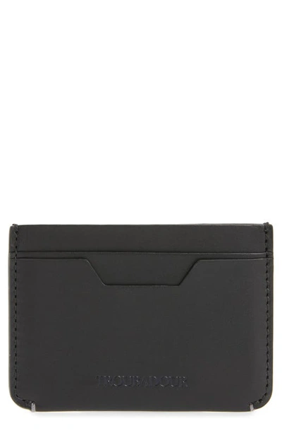Shop Troubadour Leather Card Case In Black