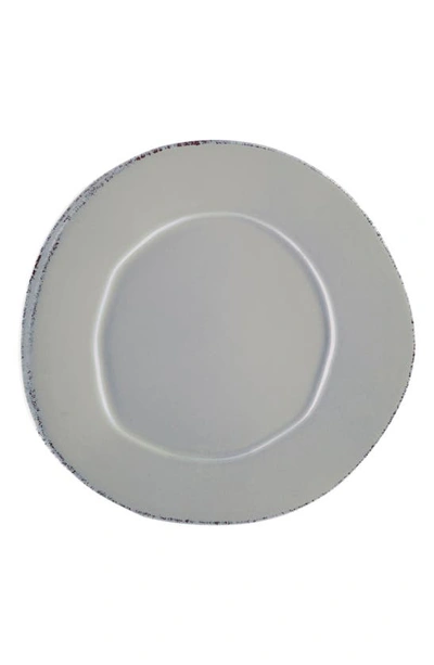 Shop Vietri Lastra Stoneware Dinner Plate In Gray