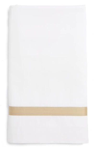 Shop Matouk Lowell 600 Thread Count Flat Sheet In Champagne