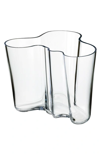 Shop Monique Lhuillier Waterford Iittala Alvar Aalto Glass Vase In Clear
