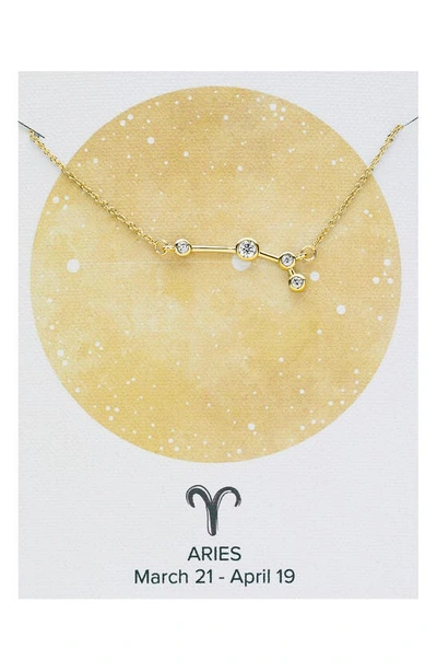 Shop Sterling Forever Constellation Necklace In Gold - Aries
