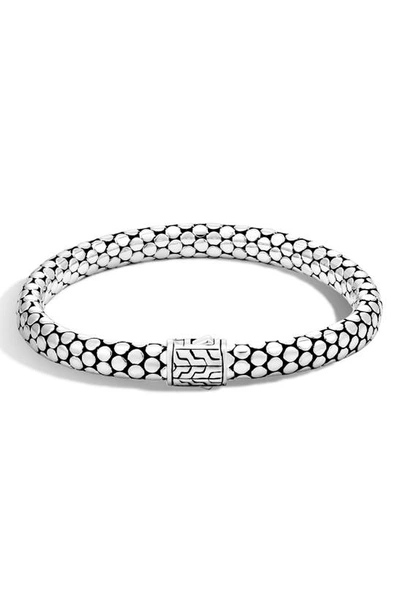 Shop John Hardy Dot Rope Bracelet In Silver