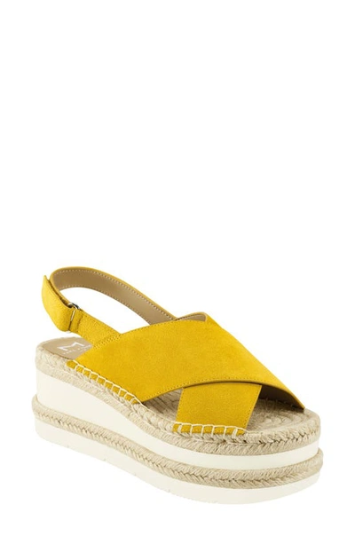 Shop Marc Fisher Ltd Gandy Platform Sandal In Girasole Suede