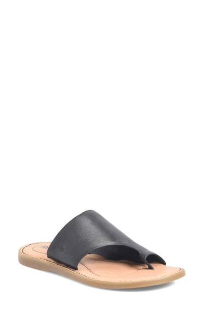 Shop Born Inti Slide Sandal In Black Leather