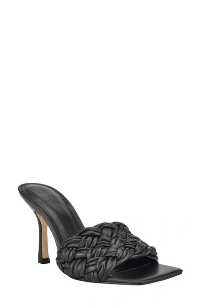 Shop Marc Fisher Ltd Marc Fisher Draya Slide Sandal In Black Leather