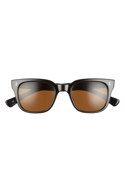 Shop Salt Lopez 51mm Polarized Sunglasses In Black/ Brown