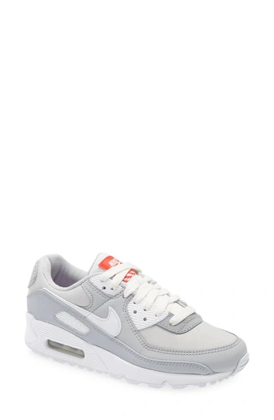 Shop Nike Air Max 90 Sneaker In Smoke Grey/ White/ White