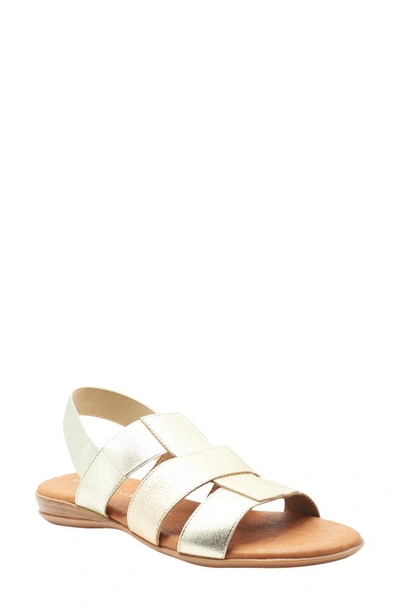 Shop Andre Assous Norinne Sandal In Platino Fabric