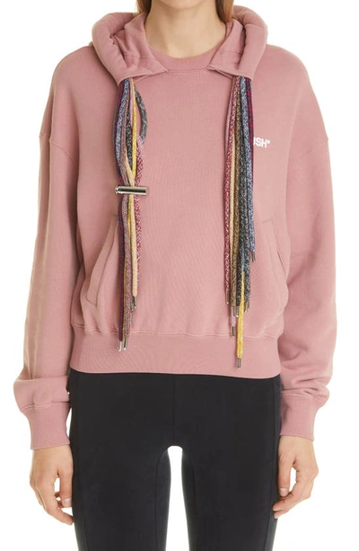 Shop Ambush Multicord Logo Hoodie In Pink White