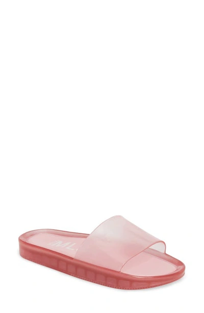 Shop Melissa Beach Slide Sandal In Pink
