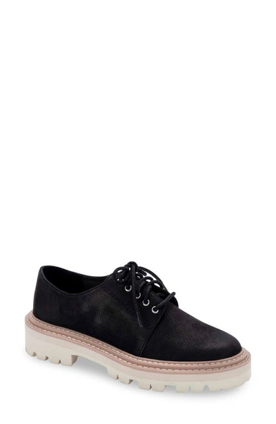 Shop Dolce Vita Martie Platform Derby In Onyx Nubuck