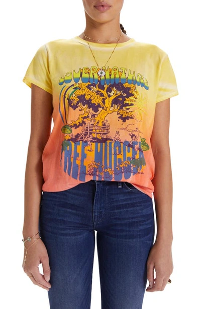 Shop Mother The Boxy Goodie Goodie Supima Cotton Tee In Tree Hugger