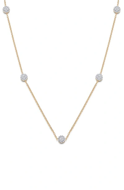 Shop Sara Weinstock Reverie Pave Diamond Station Necklace In 18k Yg