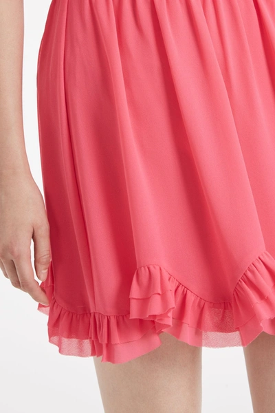 Shop Milly Jess Chiffon Skirt In Punch