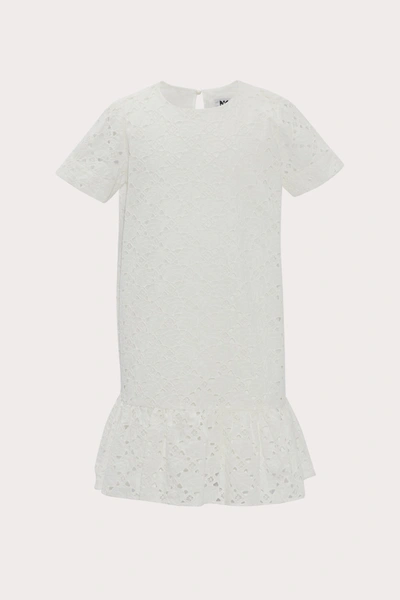 Shop Milly Minis Leaf Eyelet Cece Dress In White