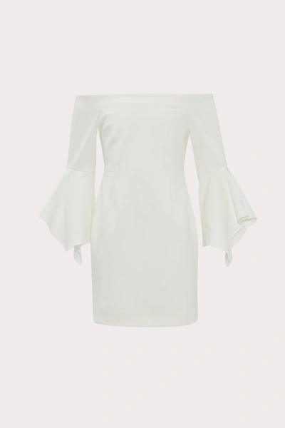 Shop Milly Minis Cady Luna Dress In White