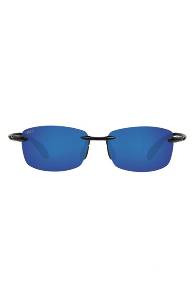 Shop Costa Del Mar 60mm Polarized Sunglasses In Black