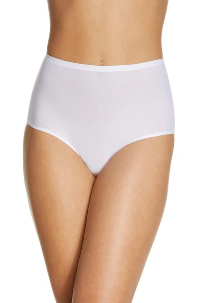 Shop Chantelle Lingerie Soft Stretch High Waist Briefs In White