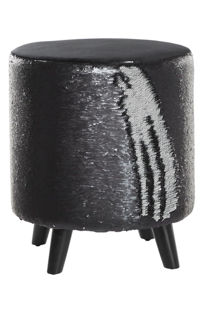 Shop Willow Row Black Wood Contemporary Stool