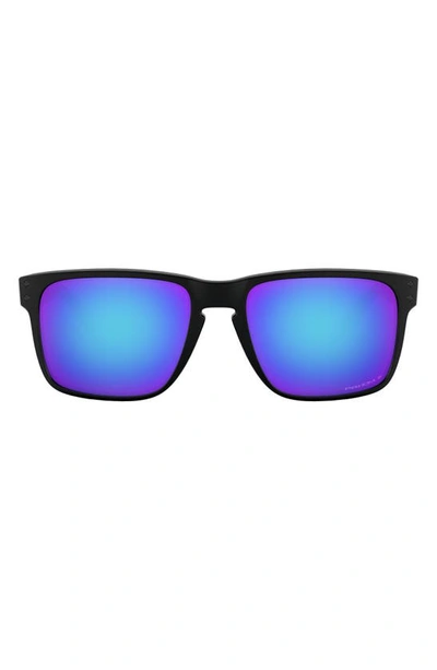 Shop Oakley Holbrook Xl 59mm Polarized Sunglasses In Matte Black/ Prizm Sapphire