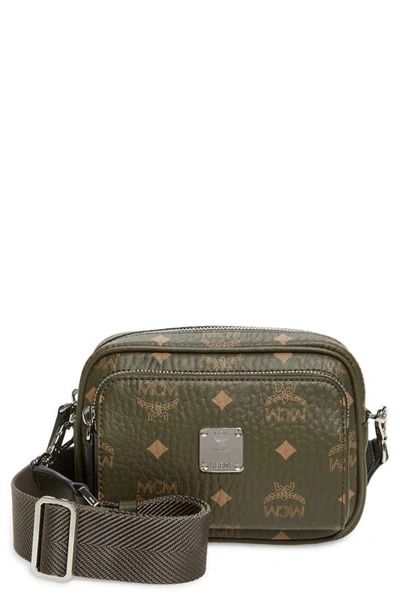 Shop Mcm X-mini Klassik Visetos Convertible Crossbody Bag In Sea Turtle