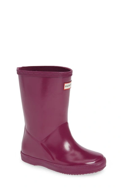 Shop Hunter 'first Gloss' Rain Boot In Violet