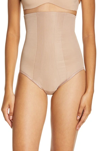 Shop Miraclesuitr High Waist Shaper Briefs In Stucco