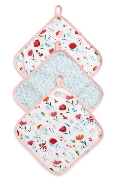 Shop Loulou Lollipop Deluxe Pack Of 3 Washcloths In Rose Bloom