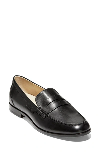 Shop Cole Haan Mckenna Penny Loafer In Black Leather
