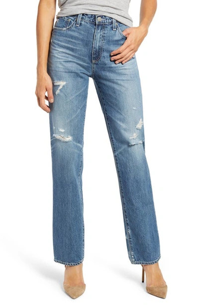 Shop Ag Alexxis High Waist Straight Jeans In 17 Years Movement