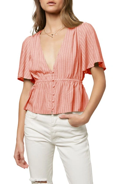 Shop O'neill Wes Woven Top In Canyon Clay