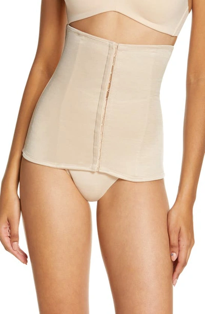 Shop Miraclesuitr Inches Off Waist Cincher In Warm Beige