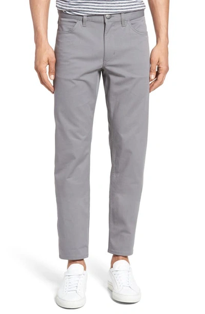 Shop Theory Haydin Writer Straight Leg Pants In Grey