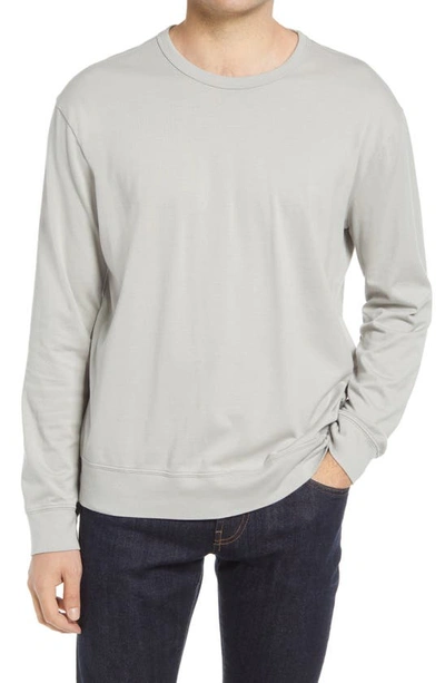 Shop Ag Arc Long Sleeve T-shirt In Silver Gray