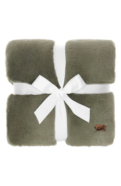 Shop Ugg Euphoria Throw Blanket In Eucalyptus