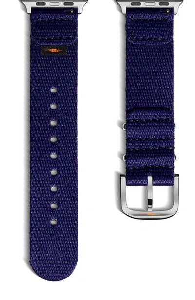 Shop Shinola Nato Nylon 20mm Apple Watch® Watchband In Dark Navy