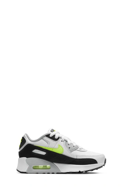 Shop Nike Air Max 90 Sneaker In Wht/ Blk/ Grey/ Lime