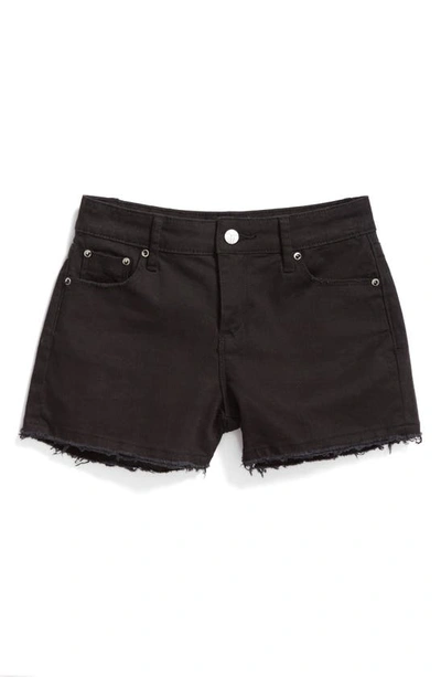 Shop Tractr Frayed Shorts In Black