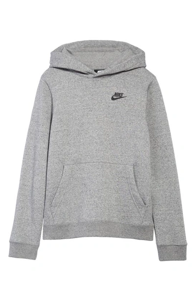 Shop Nike Sportswear Kids' Zero Pullover Hoodie (big Boy) In Black/grey