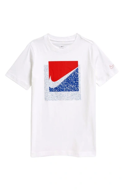 Shop Nike Sportswear Kids' Graphic Tee (big Boy) In White