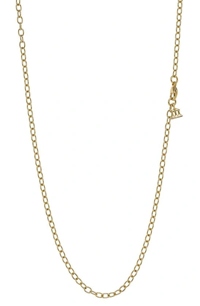 Shop Temple St Clair Small Chain Necklace In Yellow Gold
