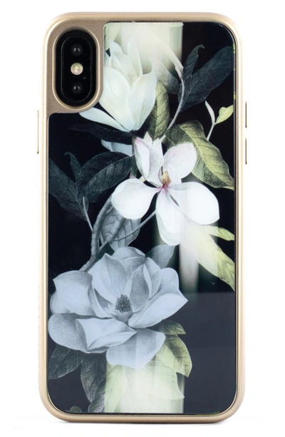 Shop Ted Baker Opal Glass Iphone X/xs Case In Black