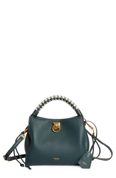 Mulberry Small Iris Leather Top Handle Bag In  Green