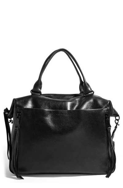 Shop Aimee Kestenberg Let's Ride Overnighter Leather Satchel In Black