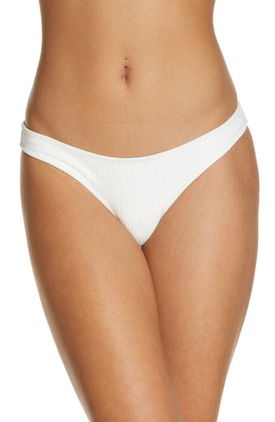 Shop Frankies Bikinis Dawson Ribbed Bikini Bottoms In White