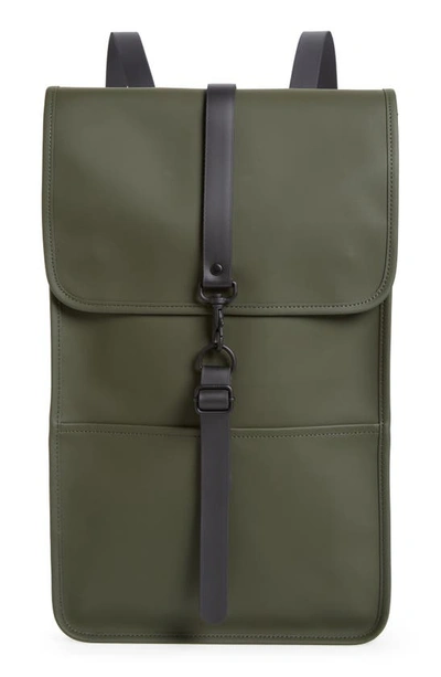 Shop Rains Waterproof Backpack In Green