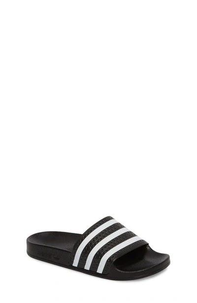 Shop Adidas Originals Adilette Sandal In Black