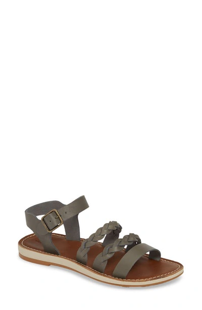 Shop Olukai Kahiko Ko'o Sandal In Slate/ Tan Leather